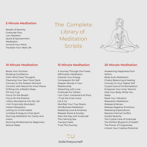 101 Meditation Scripts DOWNLOAD NOW! - jodie.freeyourself